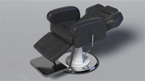 3D model Modern Beauty Salon Chair Unfolded Black | 3D Molier International