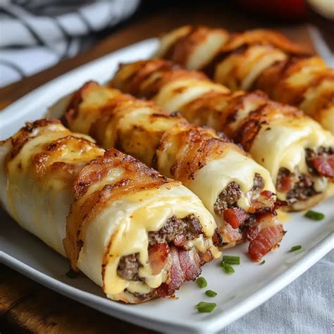 Garlic Butter Bacon Cheeseburger Rollups – PHUIIS BLOG in 2025 | Beef ...