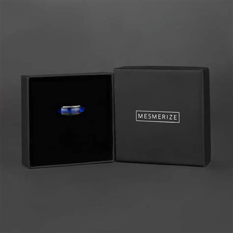 Buy Black and Red Stainless Steel Ring for Men | Mesmerize India