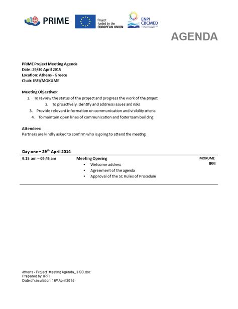 Project Agenda Example 的图像结果