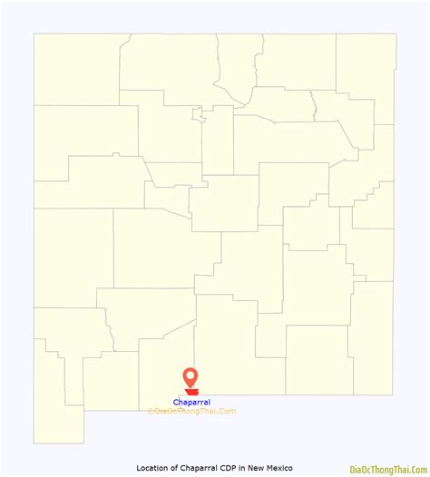 Map of Chaparral CDP