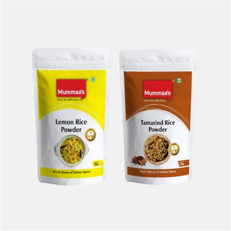 Mummaas Lemon Rice and Tamarind Rice Masala Powder Perfect for Cooking ...