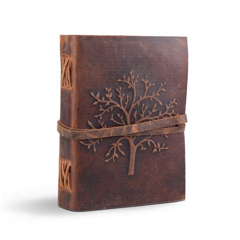 Handcrafted Hand Skilled Tree of Life Leather Journal | Vintage Leather ...