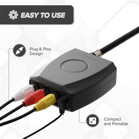 THECIMPLECO THE CIMPLE CO - RF Modulator, RCA Composite to RF India | Ubuy