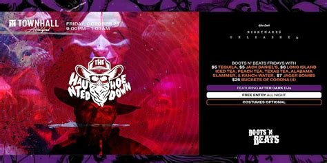 THE HAUNTED HOEDOWN HALLOWEEN AT BOOTS N BEATS FRIDAYS, 33720 South ...