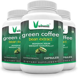 Vubasil Green Coffee Beans Extract capsule Pure & Natural Weight Loss ...