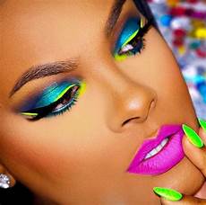 Makeup Looks Neon by Neon Makeup And Nails Bright Eye Makeup Eye Makeup Makeup Looks Neon