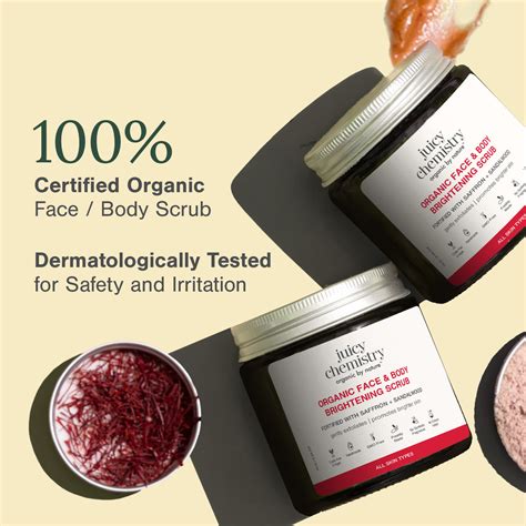 Saffron, Rose & Australian Sandalwood Natural & Organic Face Scrub