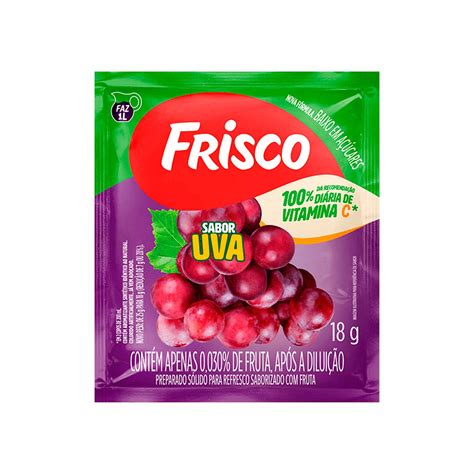 Refresco em Pó sabor Uva Frisco 18g - Zaffari & Bourbon