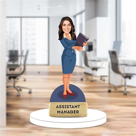 Assistant Manager Caricature Gift | Acrylic Showpiece – Giftech Global