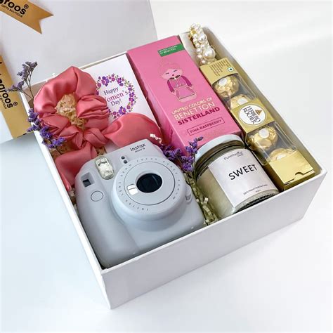 Infinite Love for Her - Women’s Day Gift Hamper With Scrunchies, Camera ...