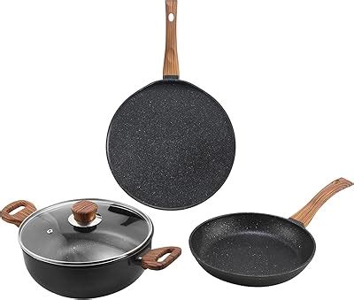 Buy Wonderchef Olivia Spring Season Non-Stick Cookware Set of 3 ...