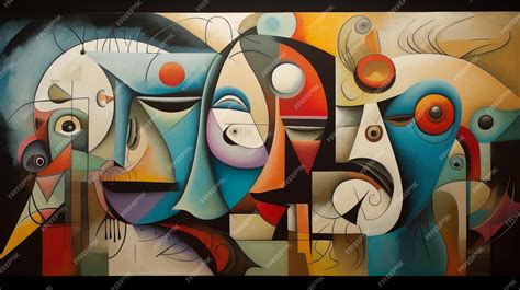 Premium AI Image | pablo picasso abstract painting