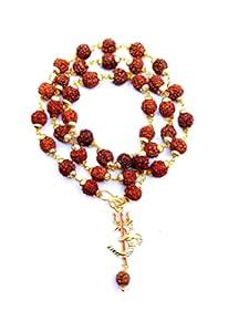 Buy Raviour Lifestyle Om Shiv Trishul Rudraksha Pendant with Rudraksha ...