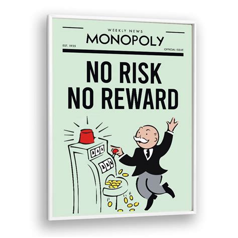 No Risk No Reward Money Posters Art Print – Asianmonk