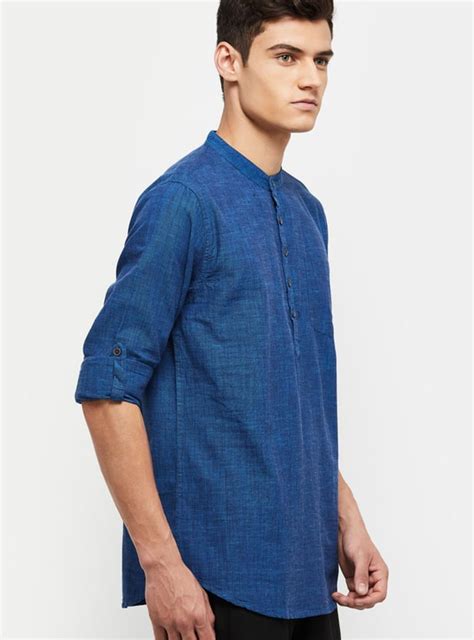 Buy Men Solid Short Kurta Online at just Rs. 899.0 - 1000011135137 ...