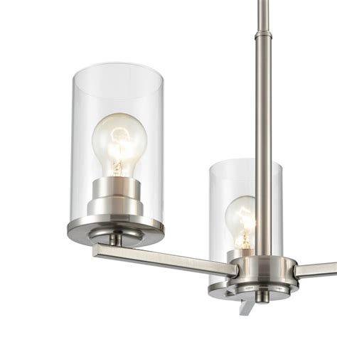 Millennium Lighting Verlana 3 -Light Brushed Nickel Clear glass Metal ...