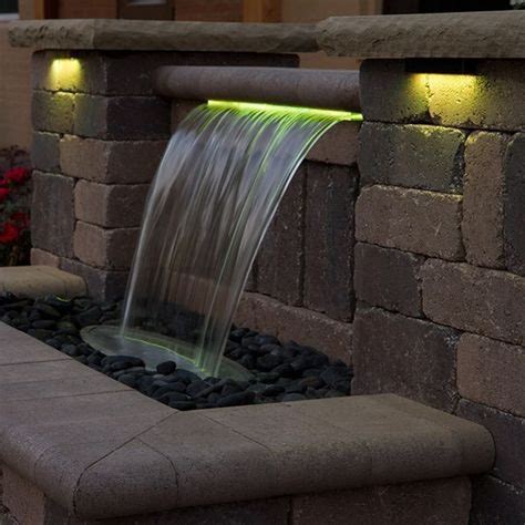 Nice 30+ Stylish Outdoor Water Walls Ideas For Backyard. | Fountains ...