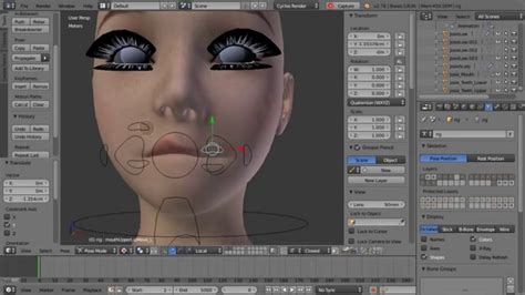 Blender 3D Face Rig - Mouth Controls