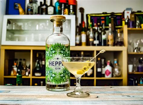 Hepple Gin avec une triple dose de genévrier - pour des martinis extra ...