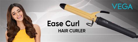 Vega Ease Curl 25 mm Barrel Hair Curler for Women with Ceramic Coated ...