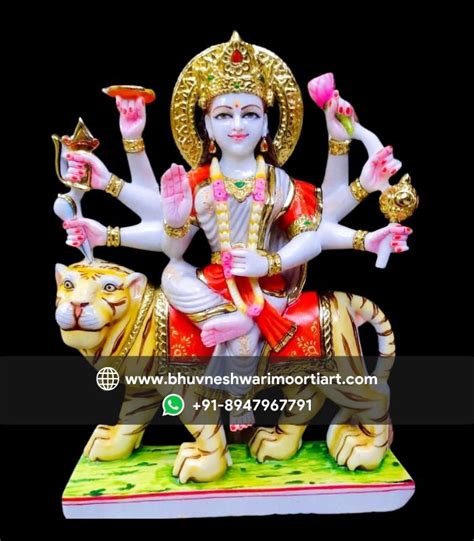 Buy Marble Durga Mata Statues at Best Price - Bhuvneshwari Moorti Art