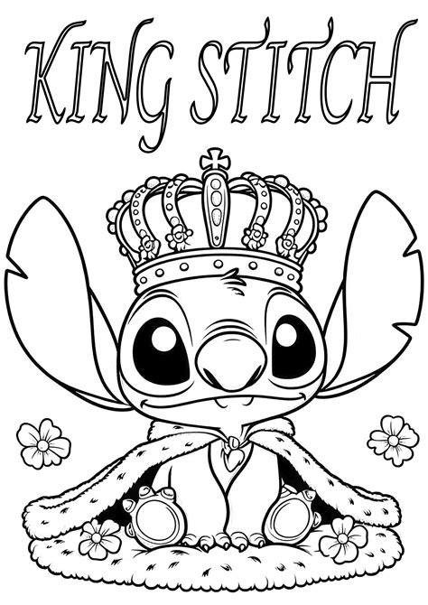 King Stitch - Lilo and Stitch Coloring Pages