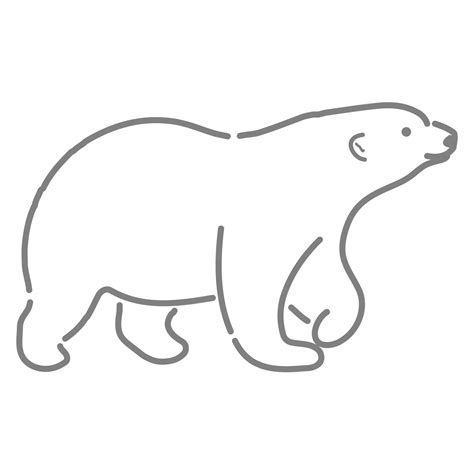 Polar Bear Outline Printable at sasambassadorblog Blog
