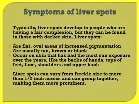 PPT - Liver Spots : Causes, Symptoms, Daignosis, Prevention and ...