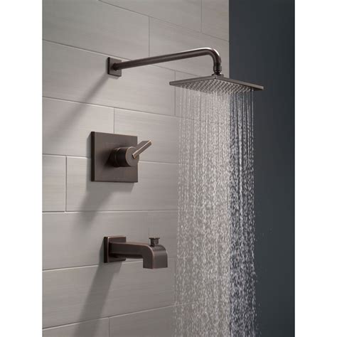 Delta Vero Modern Venetian Bronze Tub and Shower Combination with Valv ...