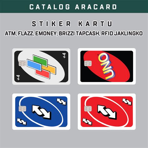 Jual Stiker Sticker Kartu Atm Garskin Skin Card Atm - UNO + Laminating Glosy Stiker Kartu Atm ...