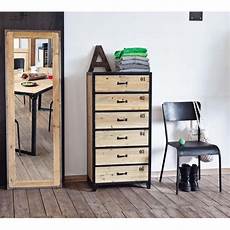 cassetti metallo settimanile stile industriale a 6 cassetti in metallo nero cassetti metallo settimanile stile industriale a 6 cassetti in metallo nero
