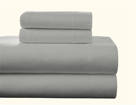 Pointehaven Flannel Deep Pocket King Sheet Set, Oversized, Heather Grey ...