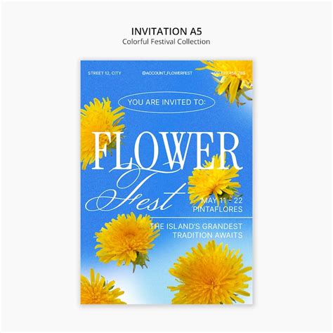 Blue flower poster Images - Free Download on Freepik