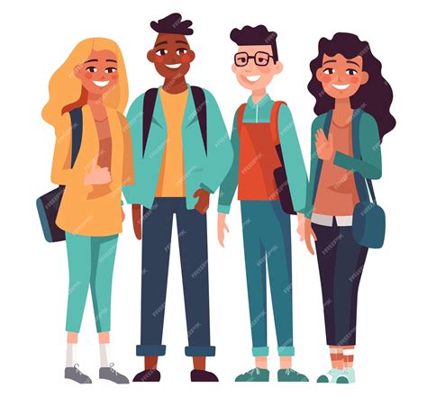 People Standing Together Cartoon 的图像结果