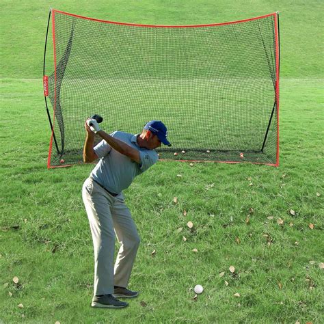Large Heavy Duty Backyard Golf Hitting Practice Net 10' x 7'– Zincera