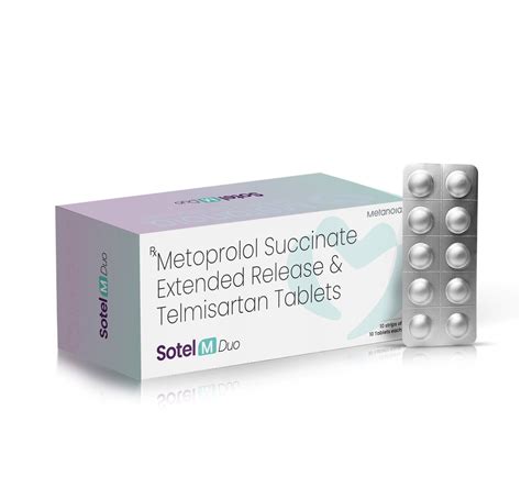 Telmisartan 40 mg + Metoprolol Succinate ER 50 mg Tablets