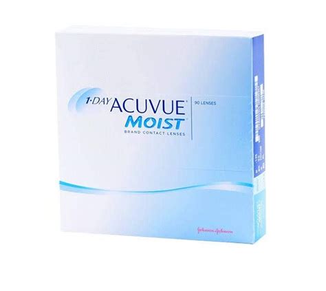 Acuvue 1-Day Moist Daily Disposable Contact Lenses - 90 Lens Box ...