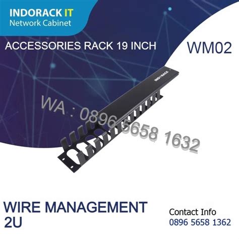 Jual INDORACK 19" Wire Management Panel 2U Wiring Management : WM02 ...