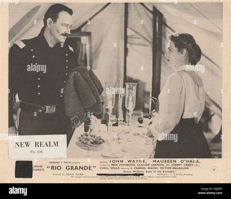 Rio Grande (Republic, 1950). John Wayne, Maureen O'Hara. Directed By ...