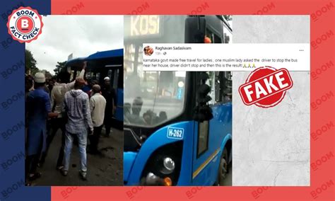 Old Video Of Vandalised Bus In Surat Revived As Karnataka