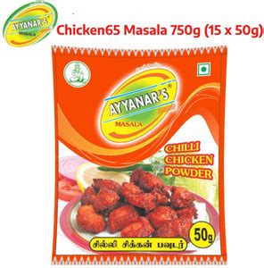 Ayyanar's Chicken Kabab / 65 Masala 750g (Chilly Chicken Masala) Price ...