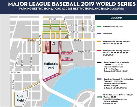 Nats Park road closures, parking info announced for World Series - WTOP ...