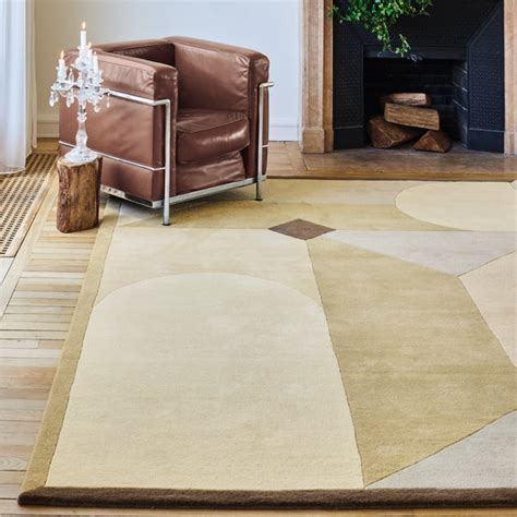 lzikka Geometric Hand Tufted Wool Rug in Neutrals – BHADOHIRUG