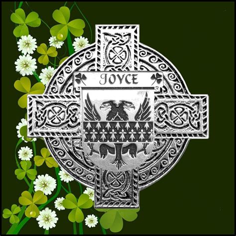 Joyce Irish Coat of Arms Celtic Cross Badge - Etsy