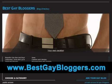 Best Gay Blogs, Best Gay Bloggers - YouTube