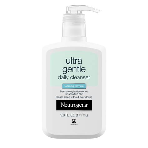 Neutrogena Ultra Gentle Daily Foaming Facial Cleanser, 5.8 fl. oz ...