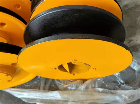 Steel wire rope sheaves and pulley block