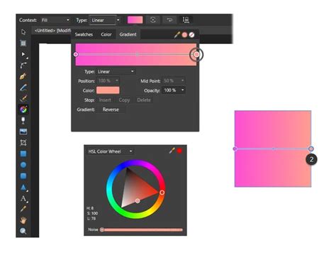 Image result for Affinity Designer Color Gradient