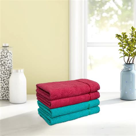 Buy SPACES Core Seasons Best Quick Dry Solid Cotton Hand Towel - Set Of ...
